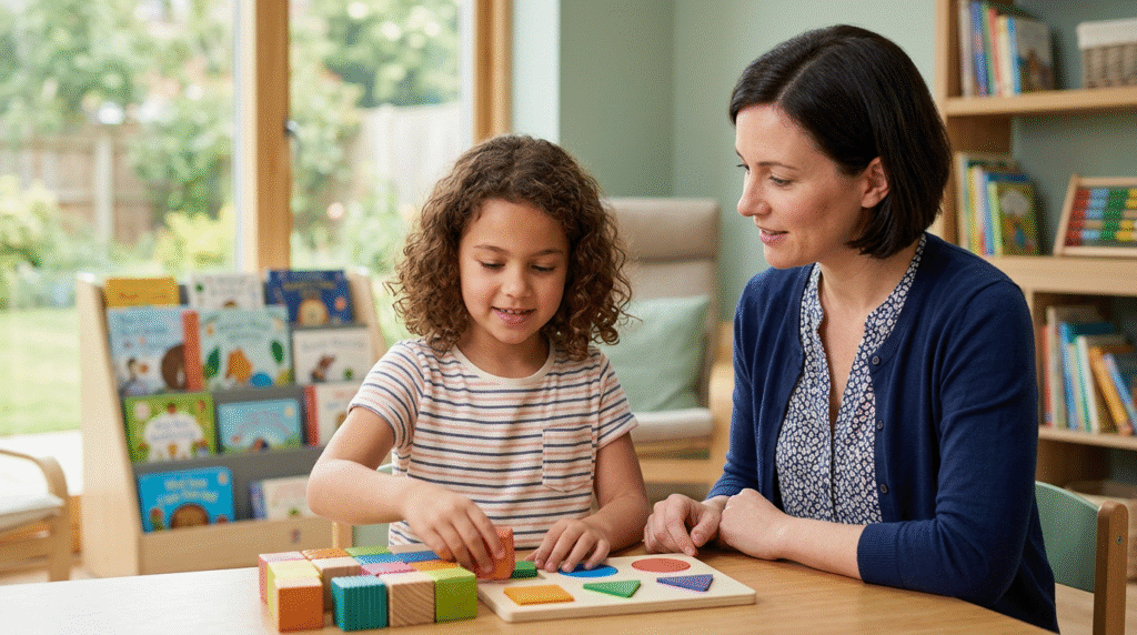 Children and young adults with diverse abilities participating in therapy sessions, including speech, occupational, and physical therapy, in a supportive environment.