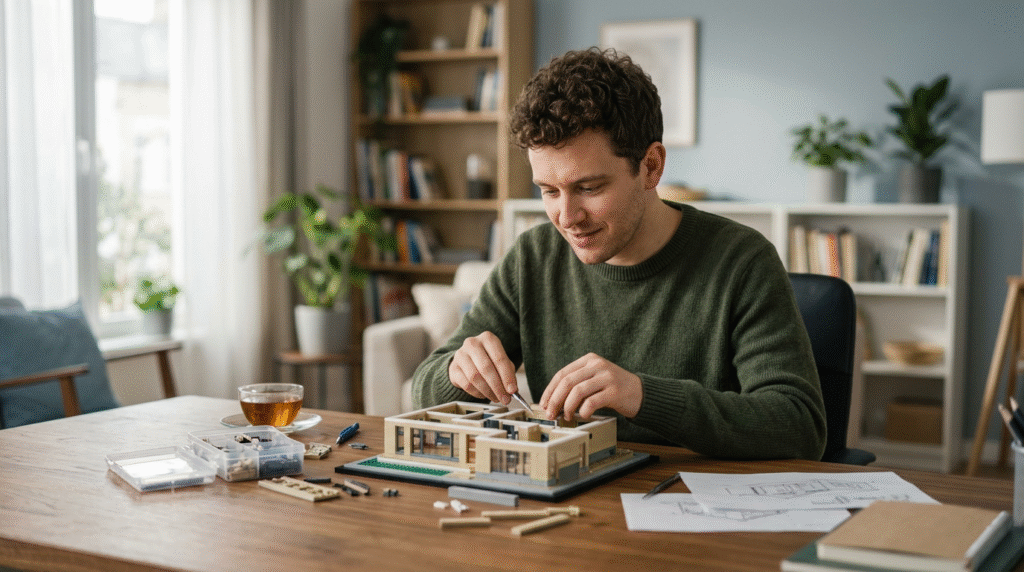 Diverse individuals thriving in a supportive environment, demonstrating focused attention on tasks, smooth transitions with visual aids, and use of sensory tools like headphones, illustrating practical strategies for managing monotropism in autism.