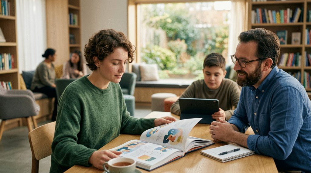Clinicians and researchers discussing the evolving diagnostic recognition of Pathological Demand Avoidance within autism spectrum disorder frameworks.